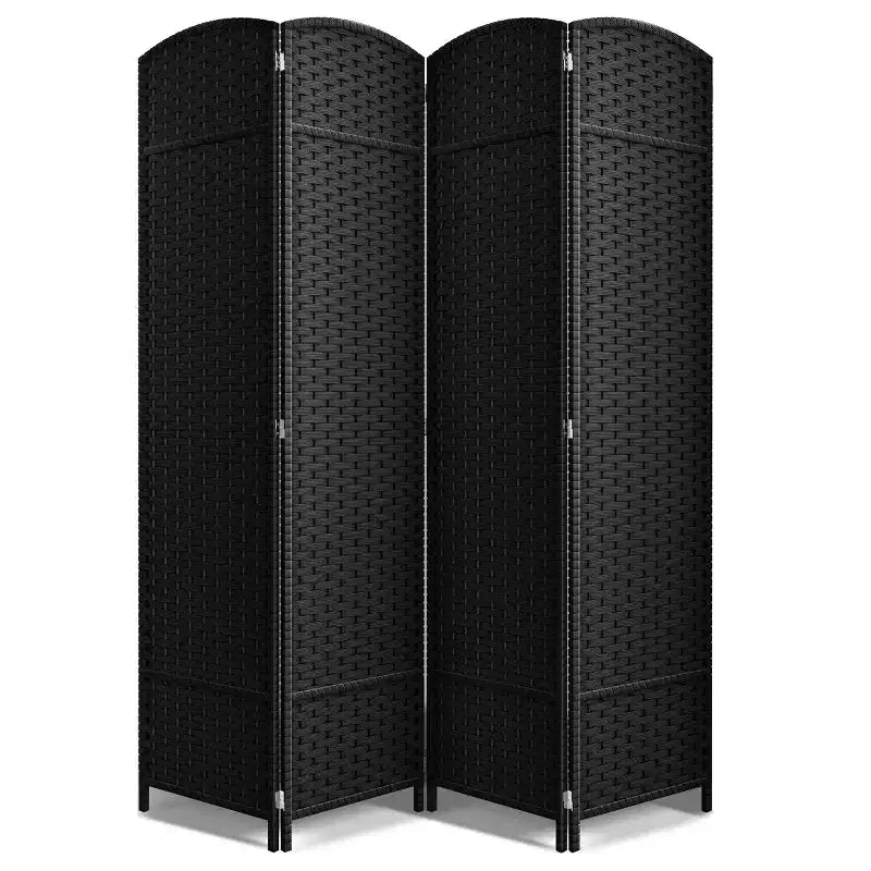 Paravent 4 pans, grande largeur 1,80 m, panneaux à double charnière – Séparateur de pièce pliable