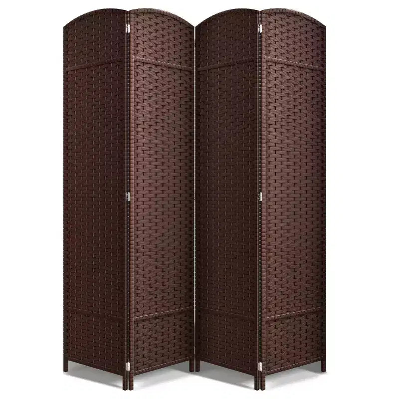 Paravent 4 pans, grande largeur 1,80 m, panneaux à double charnière – Séparateur de pièce pliable