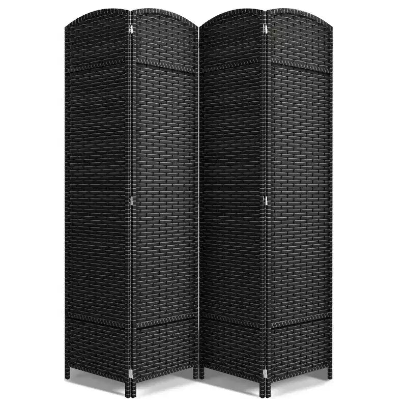 Paravent 4 pans, grande largeur 1,80 m, panneaux à double charnière – Séparateur de pièce pliable