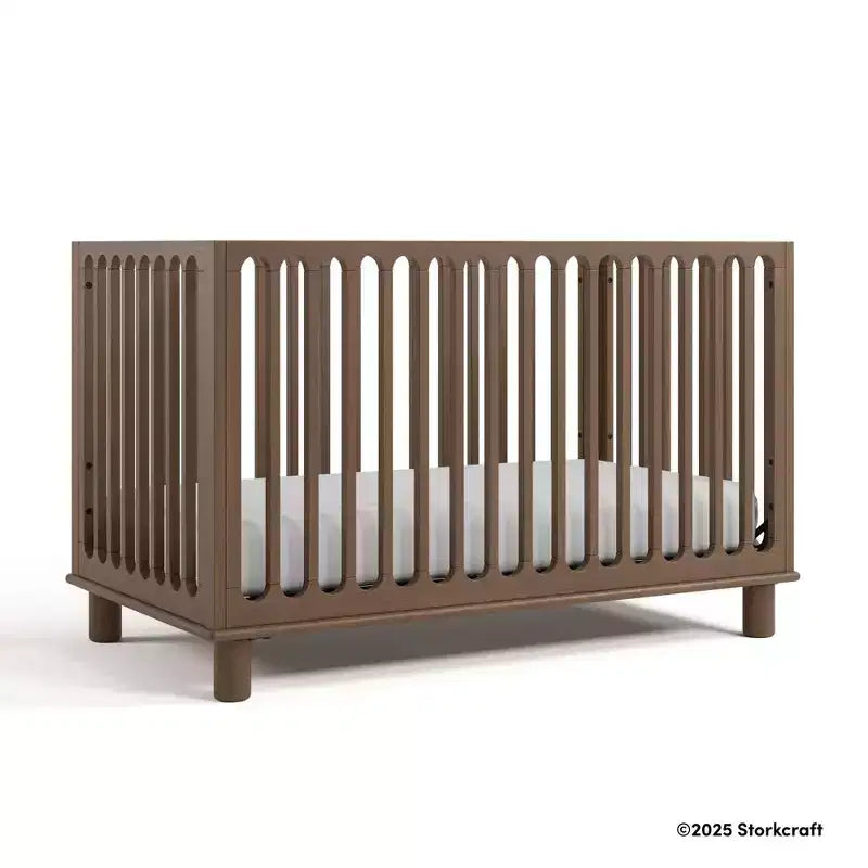 Lit de bébé évolutif 3-en-1 avec barrière de sécurité pour tout-petit