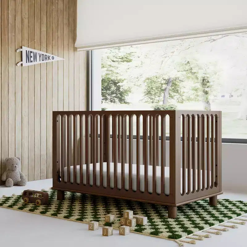 Lit de bébé évolutif 3-en-1 avec barrière de sécurité pour tout-petit