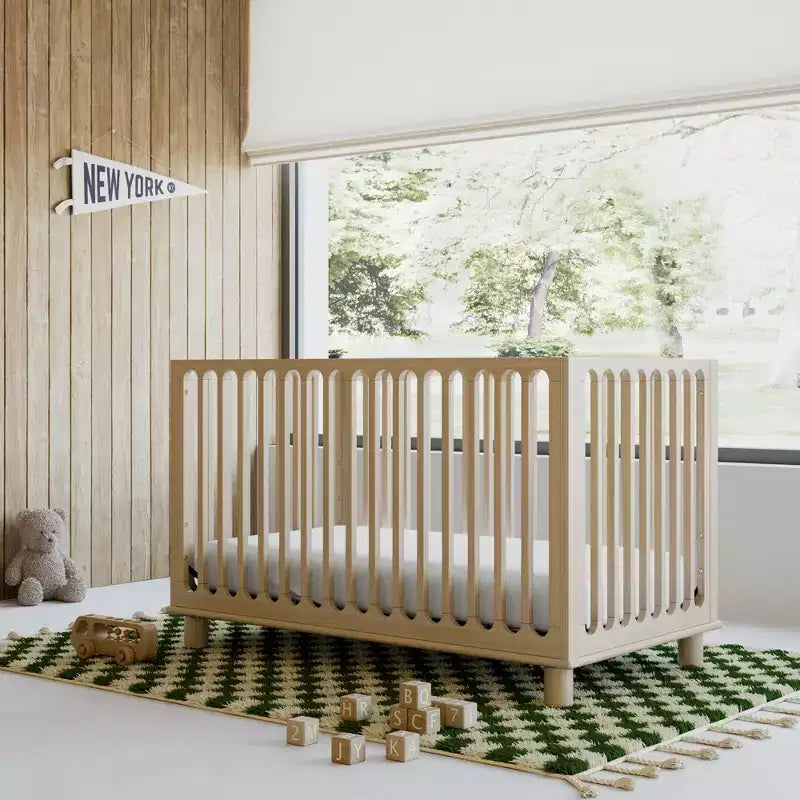 Lit de bébé évolutif 3-en-1 avec barrière de sécurité pour tout-petit