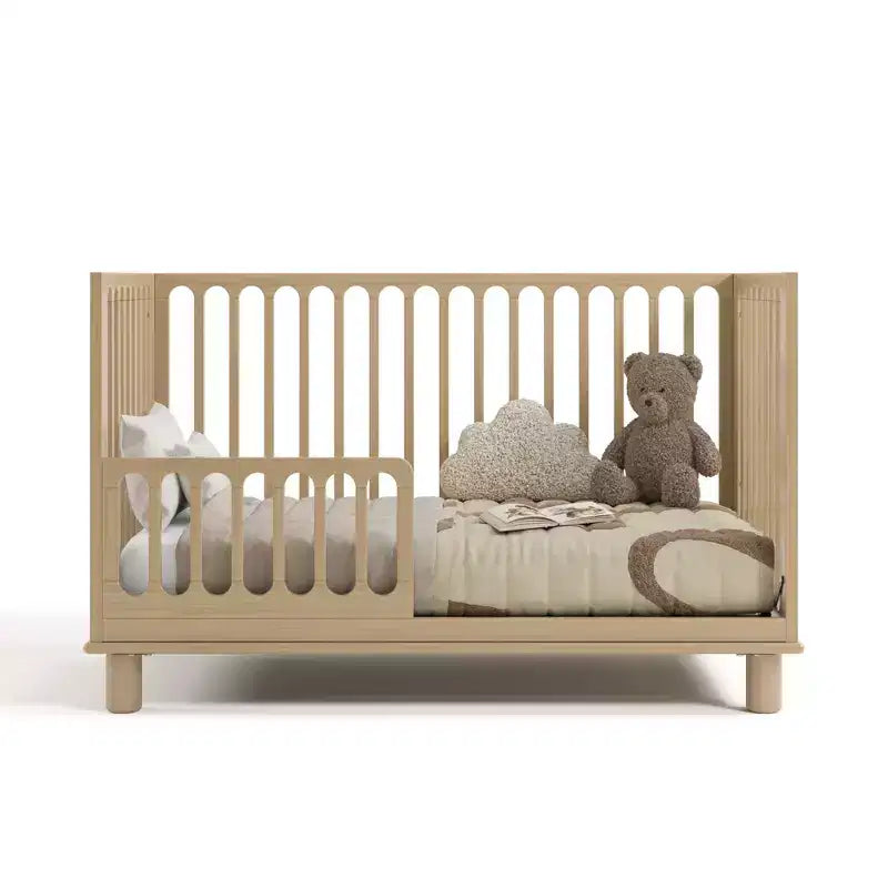 Lit de bébé évolutif 3-en-1 avec barrière de sécurité pour tout-petit