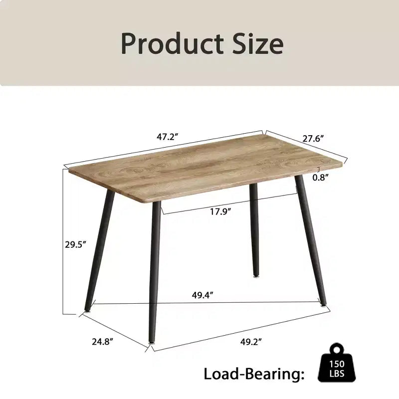 Table de salle à manger moderne en bois