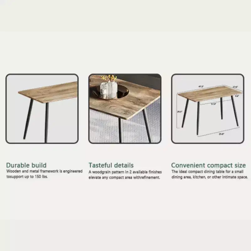 Table de salle à manger moderne en bois