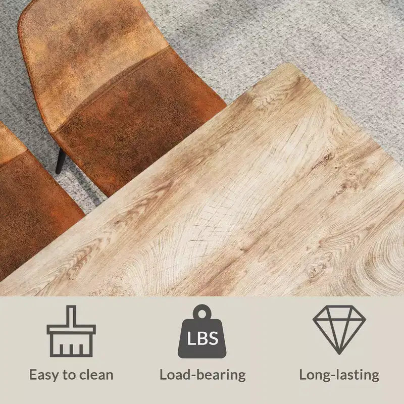 Table de salle à manger moderne en bois