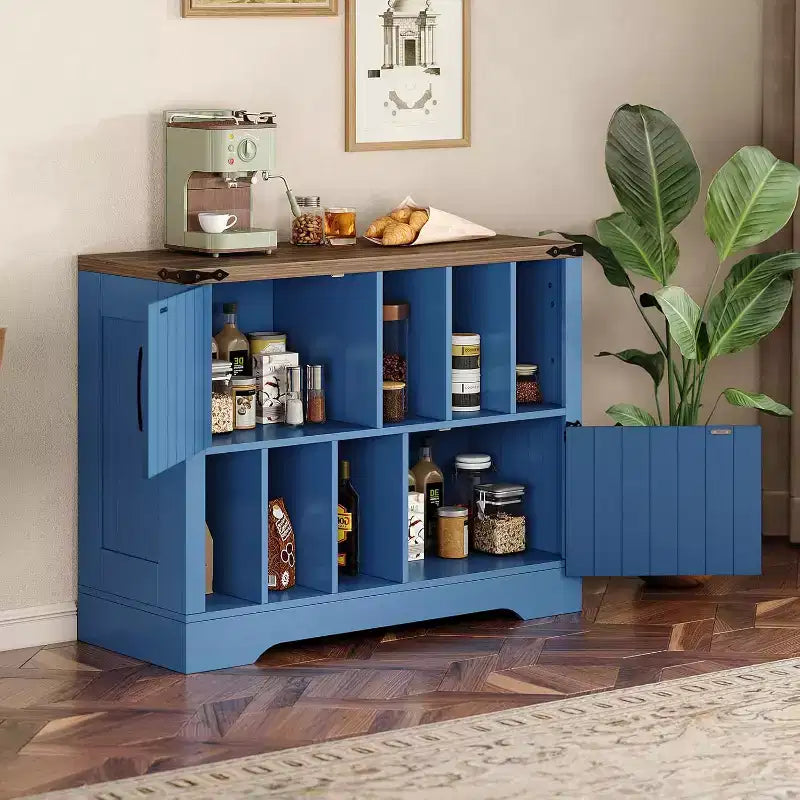 Meuble de rangement pour disques vinyles de 99 cm, meuble de platine vinyle en bois de style ferme avec 2 portes de grange, grande table de platine pour salon et chambre à coucher